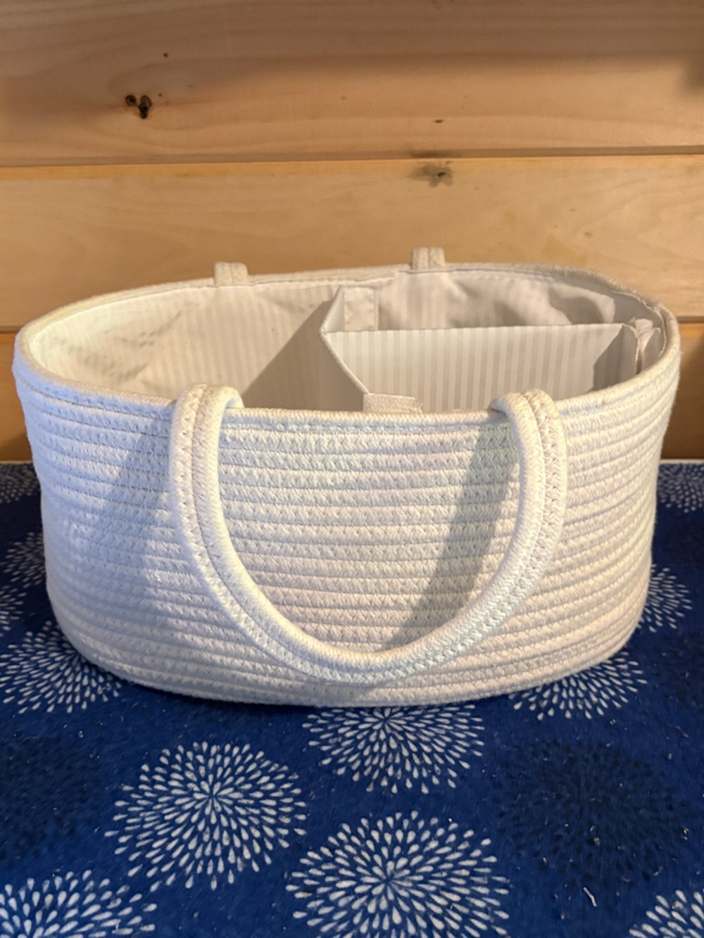 Woven Rope Tote Bag - White